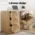 Artiss 120CM Rattan Computer Desk - Home Office Study Table with Drawers & Shelves, Light Oak Finish, Easy Assembly
