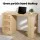 Artiss 120CM Rattan Computer Desk - Home Office Study Table with Drawers & Shelves, Light Oak Finish, Easy Assembly