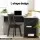 Artiss Ronald Computer Desk L-Shape Black 136cm, 2-Tier Shelf, Cable Management, 15mm Particle Board, Space Saving
