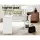 Artiss Computer Desk L-Shape 15mm Particle Board White 136CM - Space-Saving Design with Shelves and Cable Management