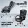 Artiss Computer Desk 120cm with Executive Office Chair Set, PU Leather High Back, Drawers & Shelves, Black