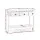 Artiss 100CM White Console Table - 3 Drawers, E1 MDF, NC Lacquer Finish, Vintage Handles, Stylish Entryway Decor