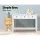 Artiss 100CM White Console Table - 3 Drawers, E1 MDF, NC Lacquer Finish, Vintage Handles, Stylish Entryway Decor