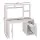 Artiss Computer Desk with Bookshelf & Drawer, 134cm White Melamine Finish, 15mm Particleboard, Home Office Furniture