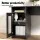 Artiss L-Shaped Computer Desk, 15mm Particle Board, 150x150cm, Black - Corner Table with Storage, Cable Management