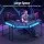 Artiss 130cm L-Shape Gaming Desk with RGB LED Monitor Stand Power Outlet Black Metal Frame