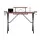 Artiss Gaming Desk, MDF Board, 130x63x90.5cm, Black - Durable Two-Tier Design with Storage, Cup Holder & More
