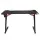 Artiss Gaming Desk 120cm with RGB LED Lights, Solid Steel Frame, Carbon Fibre Surface, Cup Holder, Headphone Hook
