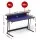 Artiss 120cm Gaming Desk with RGB LED Lights Built In Power USB Ports and Monitor Shelf Carbon Fibre Top
