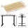 Artiss Motorised Standing Desk, Dual Motor, White Oak, 140cm, Adjustable Height, Ergonomic Workspace Solution