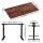 Artiss Motorised Standing Desk, Rustic Brown, 140cm, Dual Motor Height Adjustable Frame, Eco-Friendly, Quiet Operation