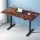 Artiss Motorised Standing Desk, Rustic Brown, 140cm, Dual Motor Height Adjustable Frame, Eco-Friendly, Quiet Operation