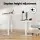 Artiss 120CM Oak Motorised Standing Desk - Dual Motor, Adjustable Height, USB Ports, Quiet Operation, Large Drawer