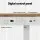 Artiss 120CM Oak Motorised Standing Desk - Dual Motor, Adjustable Height, USB Ports, Quiet Operation, Large Drawer