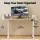 Artiss 140CM Motorised Standing Desk - Oak, Touch Control, Height Adjustable, Quiet Operation, Sit/Stand Reminder