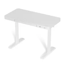 Artiss 120CM Electric Standing Desk, White - Motorised, Height Adjustable, USB Ports, Drawer, Digital Control