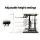 Artiss Rustic Brown Adjustable Standing Desk Riser - Ergonomic 2-Tier Sit-Stand Solution with Gas Spring Lift