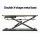 Artiss Rustic Brown Adjustable Standing Desk Riser - Ergonomic 2-Tier Sit-Stand Solution with Gas Spring Lift