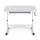Artiss Manual Standing Desk 100CM White - Height Adjustable Workstation with Hand Crank, Drawer, MDF Board, 61-81.5cm