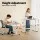 Artiss Manual Standing Desk 100CM White - Height Adjustable Workstation with Hand Crank, Drawer, MDF Board, 61-81.5cm