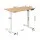 Artiss Electric Standing Desk 100cm Adjustable Sit Stand Office Table with Memory Presets and Quiet Operation Oak