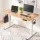 Artiss Electric Standing Desk 100cm Adjustable Sit Stand Office Table with Memory Presets and Quiet Operation Oak