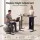 Artiss 140cm Standing Desk Height Adjustable Motorised 70kg Brown Office Desk with Digital Memory Presets