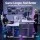 Artiss Electric Height Adjustable 140cm Gaming Desk with RGB LED, Memory Control, MDF Desktop, and Cable Management