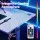 Artiss Electric Height Adjustable 140cm Gaming Desk with RGB LED, Memory Control, MDF Desktop, and Cable Management