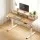 Artiss Electric Standing Desk 120cm Height Adjustable Sit Stand Oak White with Drawers Monitor Shelf
