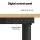 Artiss 120cm Electric Standing Desk, Height Adjustable 73–118cm, Motorised, Steel Frame, Home Office Computer Desk