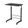 Artiss Adjustable Laptop Desk Table 60cm Black Mobile Workstation, 17mm MDF, Lockable Wheels, Height Adjustable