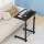 Artiss Adjustable Laptop Desk Table 60cm Black Mobile Workstation, 17mm MDF, Lockable Wheels, Height Adjustable