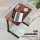 Artiss Adjustable 60CM Dark Wood Laptop Desk Table - Portable, Lightweight, 360° Rotating, H-Frame, MDF Board