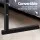 Artiss Adjustable 60CM Dark Wood Laptop Desk Table - Portable, Lightweight, 360° Rotating, H-Frame, MDF Board