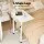 Artiss White Adjustable Laptop Desk Table - 60CM, Portable, U-Shape, 360° Rotating, MDF Top, Lockable Wheels