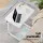Artiss White Adjustable Laptop Desk Table - 60CM, Portable, U-Shape, 360° Rotating, MDF Top, Lockable Wheels
