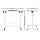 Artiss Adjustable Laptop Desk Table 80cm Light Wood, Mobile Wheeled Stand, Tilting MDF Top, Height Adjustable