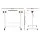 Artiss Adjustable 80CM White Laptop Desk Table - Portable, 360° Tilt, U-Shape Frame, Lockable Wheels, MDF Top