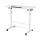 Artiss Adjustable 80CM White Laptop Desk Table - Portable, 360° Tilt, U-Shape Frame, Lockable Wheels, MDF Top