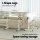 Artiss Adjustable 80CM White Laptop Desk Table - Portable, 360° Tilt, U-Shape Frame, Lockable Wheels, MDF Top