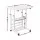 Artiss Laptop Desk Height Adjustable Mobile Workstation Computer Desk 60cm Steel Frame White