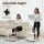 Artiss Laptop Desk Height Adjustable Mobile Workstation Computer Desk 60cm Steel Frame White