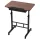 Artiss Adjustable Laptop Desk Mobile Bedside Table with Hidden Storage and Tilting Desktop Walnut