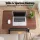 Artiss Adjustable Laptop Desk Mobile Bedside Table with Hidden Storage and Tilting Desktop Walnut