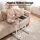 Artiss Adjustable Laptop Desk Mobile Bedside Table with Hidden Storage and Tilting Desktop Light Wood