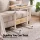 Artiss Adjustable Laptop Desk Mobile Bedside Table with Hidden Storage and Tilting Desktop Light Wood