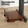 Artiss Adjustable Mobile Twin Laptop Desk Table 80cm Dark Wood, Height Adjustable, MDF, Tilting Top, Lockable Wheels