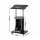 Artiss Mobile Lectern Podium Stand Height Adjustable Sit-to-Stand with Storage Black