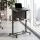 Artiss Mobile Lectern Podium Stand with Storage Shelf Height Adjustable Desk Black Walnut